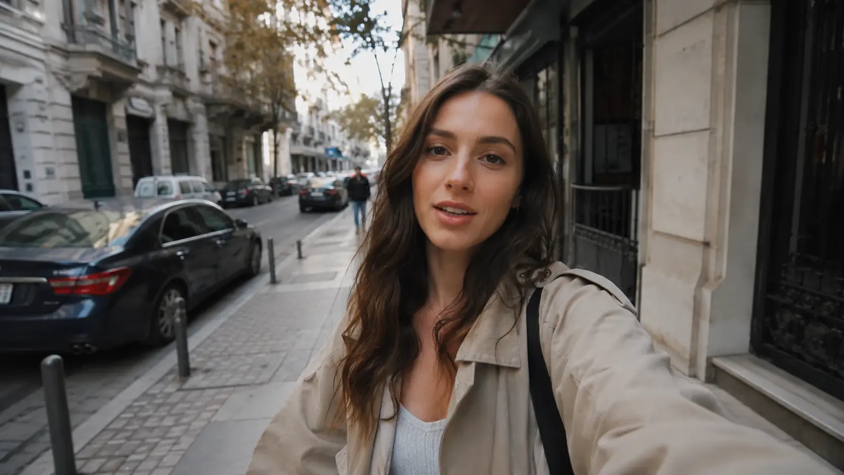 Cafe vlog pause made longer for caption space using ai video extender