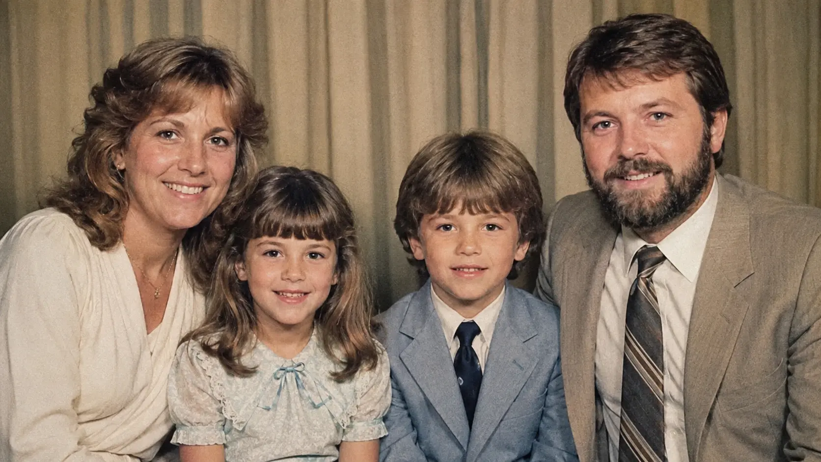Family photo scan gaining clearer faces through the image upscaler