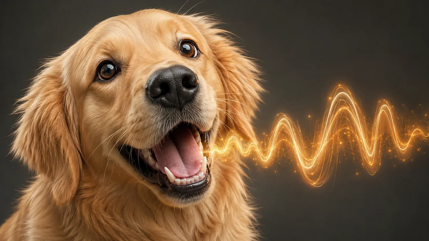 Dog birthday announcement with lip sync motion on a cheerful photo
