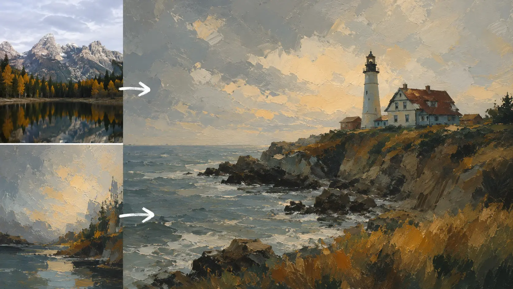 Obraz referencyjny przenosi kolor i kreskę przez style transfer AI