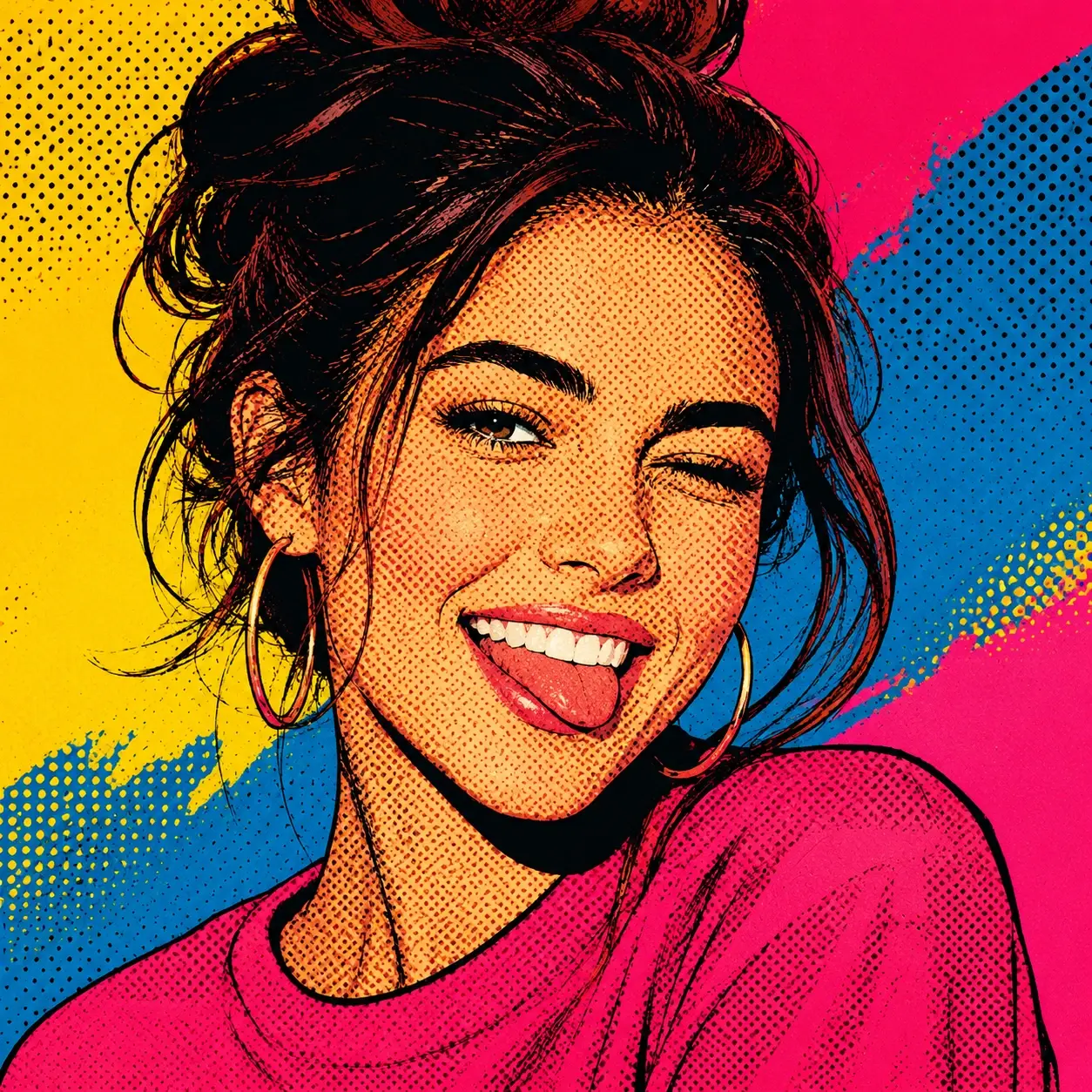 Anime OC jako ołówkowy portret wykonany przez style transfer AI
