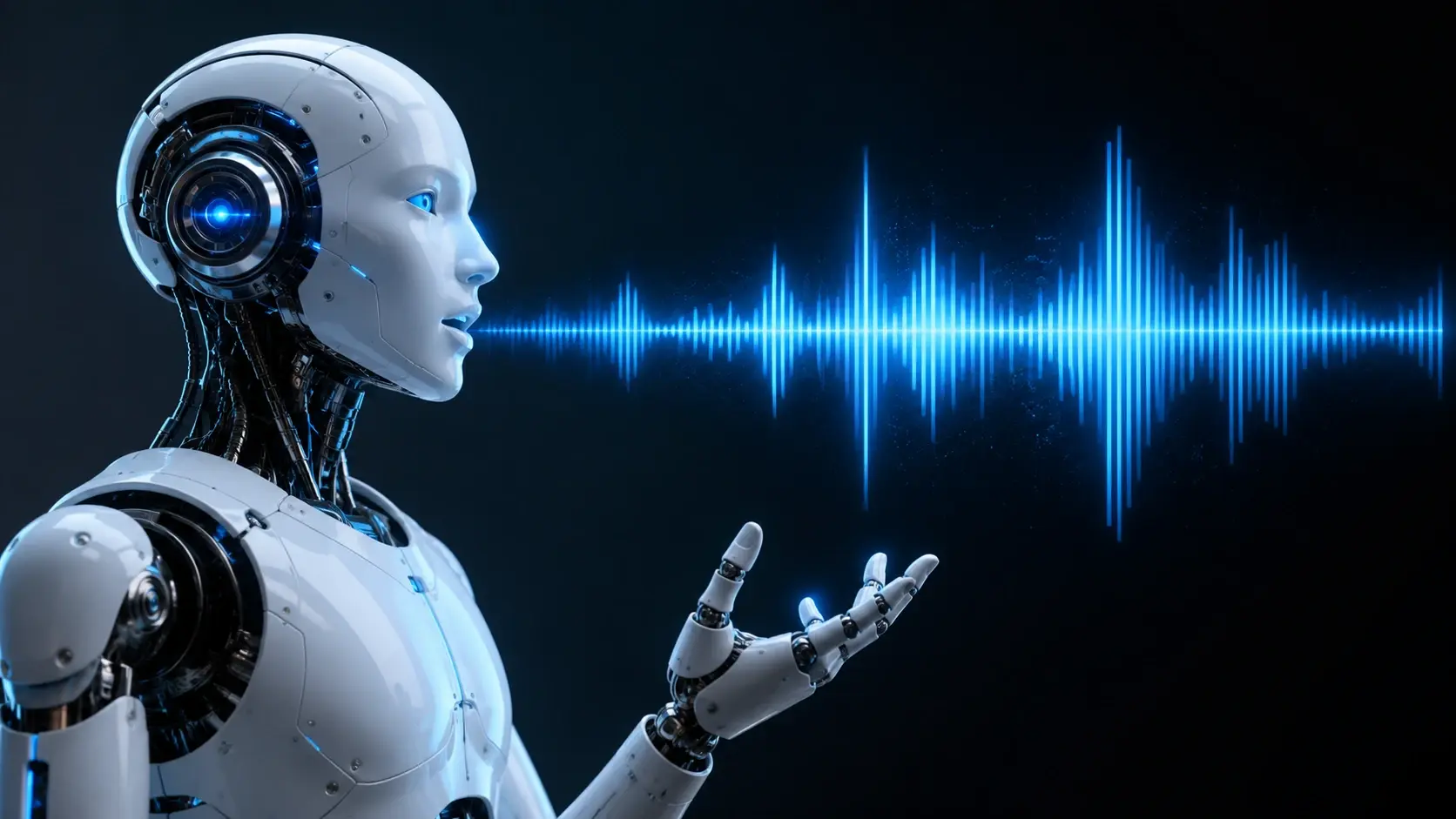 Cartoon avatar recording an intro with a voice changer for a bubbly host voice